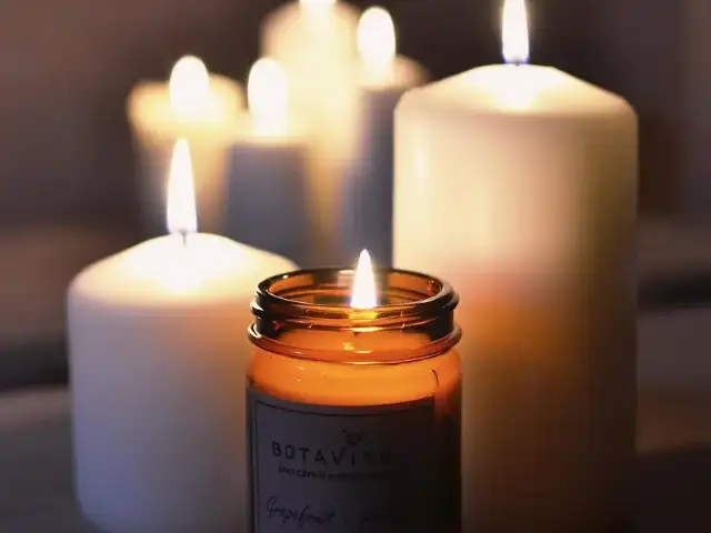 Candlelit room during an extended home massage session in Hyderabad